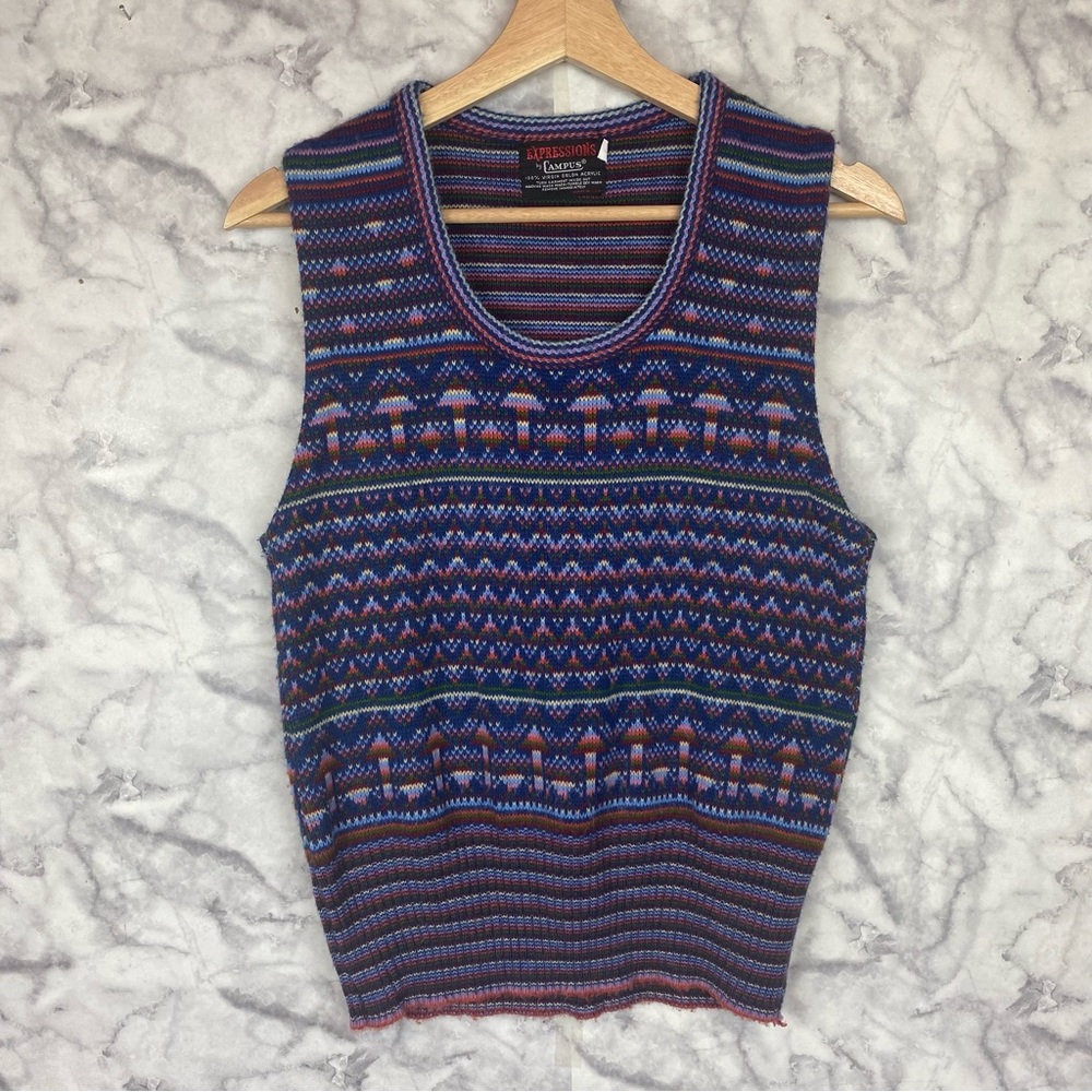 Vintage Expressions Knit Sweater Vest